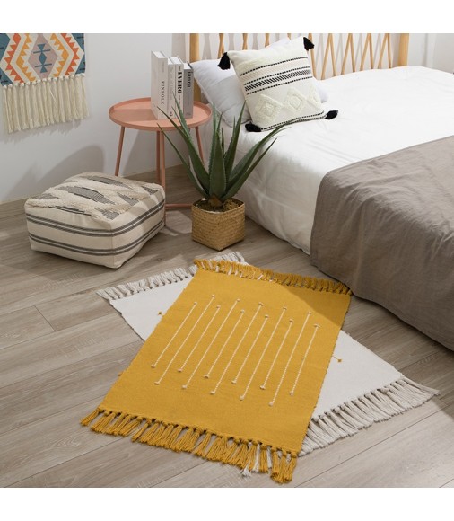 Modern New Design Simple Colorful Handmade Kids Room Carpet Rug Home Decoration Jacquard Floor Mat 