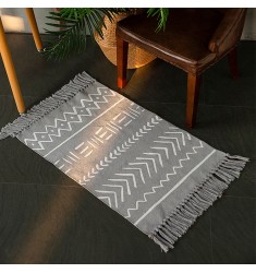 Printed Modern Home Decor Area Carpet Throw Floor Mat Simple Boho Tassel Rugs Farmhouse Living Room Silk Adult Decorative 1cm 