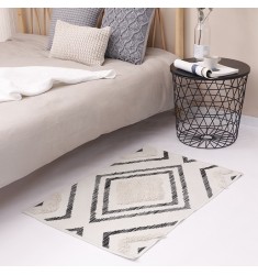 Geometric Hand Tufted Door Mat Cotton Woven Living Room Area Carpet Printed Simple Modern Carpets 