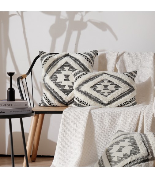 New Arrival Tufted Boho Modern Throw Pillow Covers Rectangle European Geometric Cushion Cover Throw Pillowcase Home Decor 