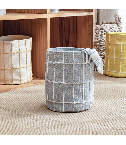 2022 New Modern Boho Foldable Kids Toy Storage Basket Cotton Jacquard Woven Storage Baskets Washing Laundry Basket Storage 