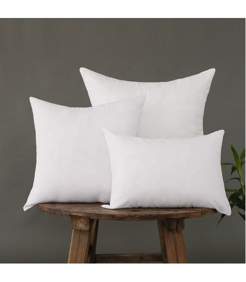 Hypoallergenic Custom Pillow Core For Couch Or Bed Decorative Insert Square 100% Polyester Bed And Couch Pillows Inner 