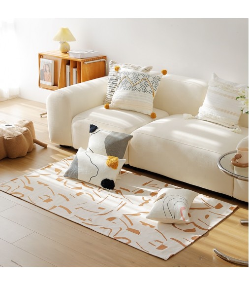 New designer nordic korean style anti-slip artistic mat jacquard multipurpose large area rugs for home floor decor