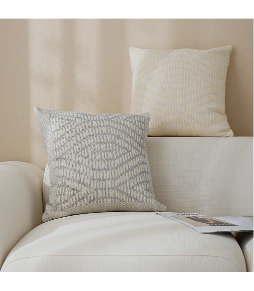 Factory Price New Modern Style Designer Polyester/cotton Jacquard Washing Process Pillow Covers 