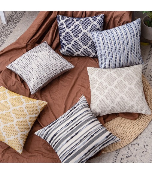 Top Selling Products In Alibaba Farmhouse Style Woven Stripe Pillow Case Factory Price Pillow Covers 