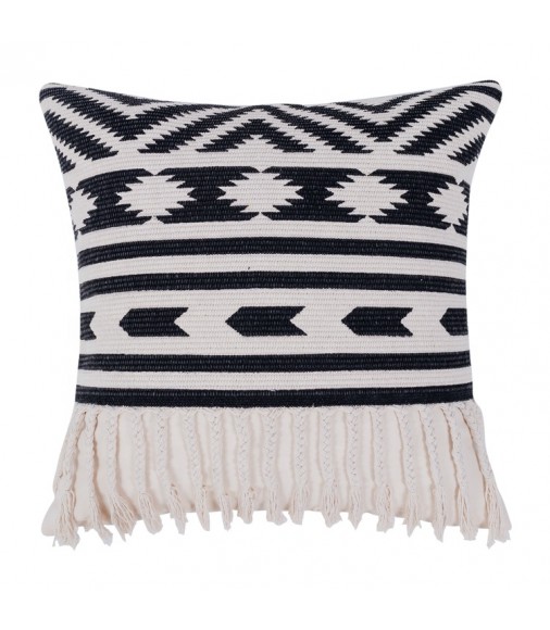 Modern Style Custom Geometric Pillowcase Printed Sofa Cushion Cover With Tassels For Home Sofa Decoration 