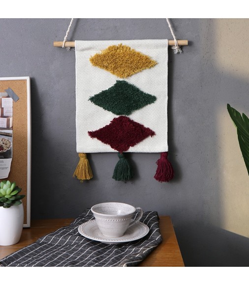 New Arrivals Christmas Boho Farmhouse Colorful Wall Tapestry Kids Room Decor Cotton Woven Custom Tapestry Wall Hanging 