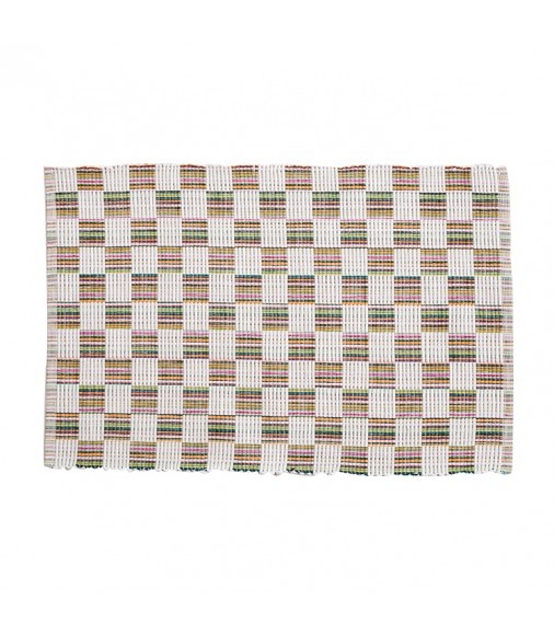 New Promotional Gift Items Dinning Table Decor High Quality Cotton Woven Placemat Plaid Dining Table Mat 