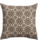 MOCOFO White Cotton Embroidery Throw Pillow Cover - Decorative Lace Overlay Pillowcase