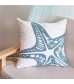 MOCOFO Set of 4 Coastal Ocean Beach Voyage Throw Pillow Covers