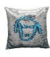 MOCOFO Glitter Pillow Lakebluesilver– Reversible Teal Flip Sequins Mermaid Fish Pillow Cover