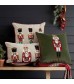 MOCOFO Christmas Embroidered Nutcracker Throw Pillow Cover - Decorative Holiday Cushion Cover