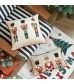 MOCOFO Christmas Embroidered Nutcracker Throw Pillow Cover - Decorative Holiday Cushion Cover