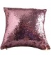 MOCOFO Reversible Sequins Pillow Cover – Pink Silver Magic Mermaid Cushion for Sofa