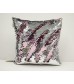 MOCOFO Reversible Sequins Pillow Cover – Pink Silver Magic Mermaid Cushion for Sofa