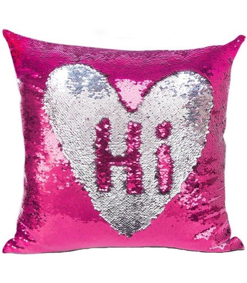 MOCOFO 2 Pack Glitter Sequins Pillow Covers – Rose Silver Decorative Magic Pillowcases