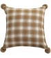 MOCOFO Christmas Throw Pillow Cover - Cotton Festive Plaid Holiday Decor