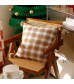 MOCOFO Christmas Throw Pillow Cover - Cotton Festive Plaid Holiday Decor