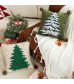 MOCOFO Christmas Throw Pillow Cover - Cotton Festive Plaid Holiday Decor