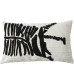 MOCOFO White Cotton Throw Pillow Cover - Decorative Linear Geometric Design