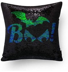 MOCOFO Glitter Pillow – Green & Black Reversible Sequins Mermaid Pillowcase