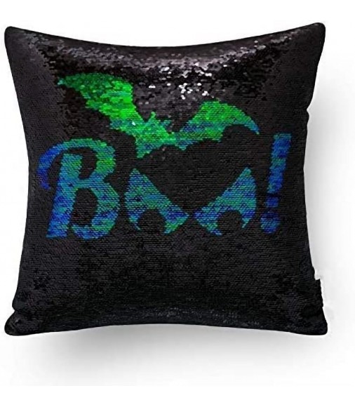 MOCOFO Glitter Pillow – Green & Black Reversible Sequins Mermaid Pillowcase