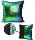 MOCOFO Glitter Pillow – Green & Black Reversible Sequins Mermaid Pillowcase