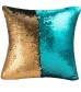 MOCOFO Green Gold Glitter Sequins Pillow – 40x40cm Decorative Pillow Cover