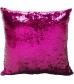 Mocofo Glitter hate red Funny Sequin Pillow Cover – Reversible Color-Changing Decorative Sham