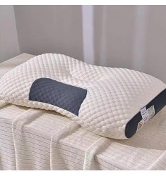 MOCOFO Ergonomic 3D Knitted Cotton Massage Pillow for Cervical Support