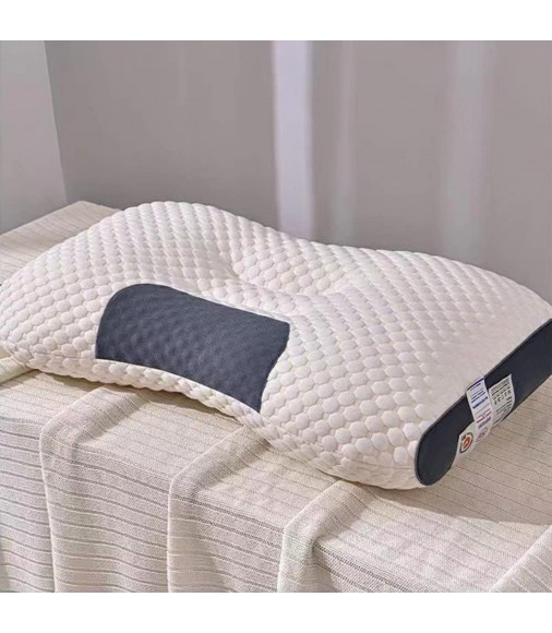 MOCOFO Ergonomic 3D Knitted Cotton Massage Pillow for Cervical Support