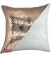 Mocofo Unicorn Fish Glitter Sequins Pillow – White Gold Reversible Mermaid Cushion