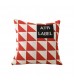 Knitted Throw Pillow Cover - Cotton Jacquard Weave Cushion for Sofa - 45x45 cm