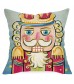 4pcs Nutcracker Linen Home Throw Pillow Cover - Decorative Cushion Cover