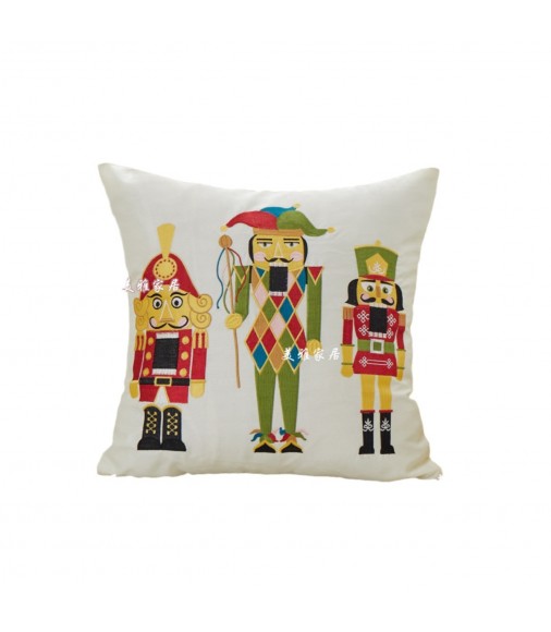 Christmas Nutcracker Back Cushion Cover for Sofa or Office Chair