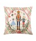 4pcs Christmas Nutcracker Pillow Cover - Modern Minimalist Sofa Cushion 45x45cm