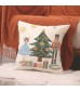 4pcs Nutcracker Print Throw Pillow Cover - Christmas Holiday Party Cushion Case 45x45 cm