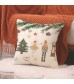 4pcs Nutcracker Print Throw Pillow Cover - Christmas Holiday Party Cushion Case 45x45 cm