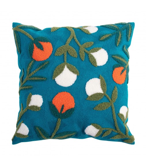 Spring-Summer Embroidered Pillow Cover – Elegant Sofa Cushion