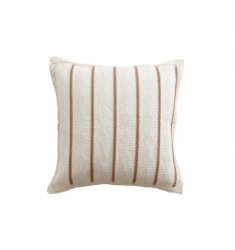 Minimalist Cotton Yarn Woven Cushion, Jacquard Diamond Throw Pillow for Sofa