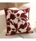 Festive Red Decorative Pillow Cover – Elegant Sofa Cushion