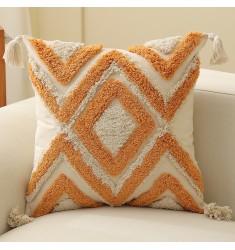 3D Tufted Pillow Cover – Modern Sofa Cushion for Living Room