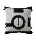 Retro Sofa Pillow Cover Chenille Woven Circle Yarn Office Cushion – 45x45 cm