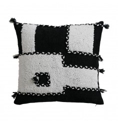 Retro Sofa Pillow Cover Chenille Woven Circle Yarn Office Cushion – 45x45 cm