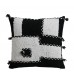 Retro Sofa Pillow Cover Chenille Woven Circle Yarn Office Cushion – 45x45 cm