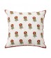 Backrest Cushion with Embroidered Design for Sofa, Office, and Living Room