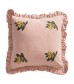 Embroidered Loquat Headboard Cushion, Simple Sofa Pillow Cover for Living Room