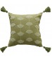 Ginkgo Cotton Embroidered Throw Pillow (No Filling) for Sofa & Office