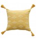 Ginkgo Cotton Embroidered Throw Pillow (No Filling) for Sofa & Office