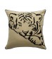 Embroidered Zebra Print Black & White Pillow Cover, Minimalist Nordic Sofa Cushion